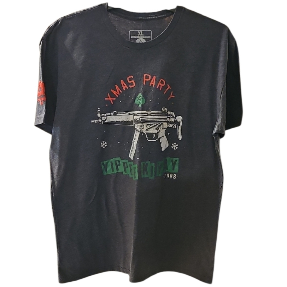 💀Zero Foxtrot Gray Shortsleeve Graphic Crewneck T-Shirt. Men's Size: XL.